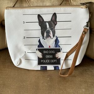 Boston Terrier wristlet